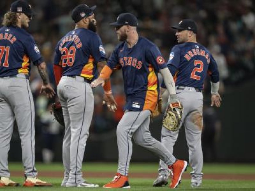 Astros de Houston vencen a Marineros y lideran la División Oeste