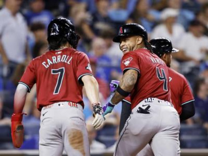 Ketel Marte da jonrón de 3 carreras y Diamondbacks vencen a Reales